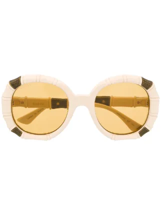 Gucci Eyewear Occhiali Da Sole Tondi Bamboo - Farfetch