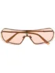 Image 1 of Givenchy Eyewear logo-plaque tinted visor sunglasses