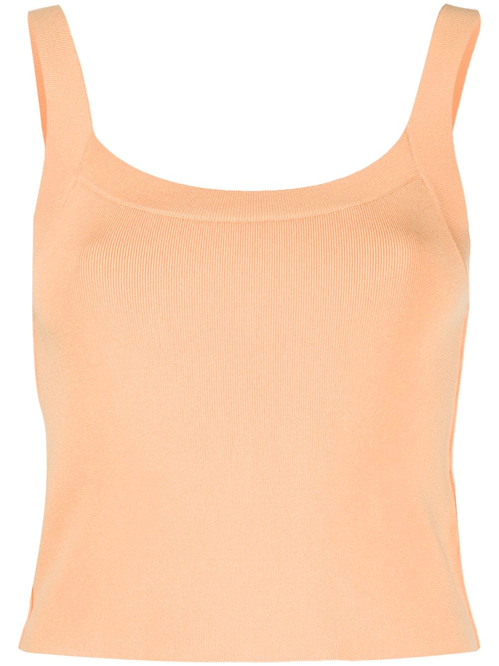 Shop Heron Preston Scoop-neck Cropped Tank Top In Orange