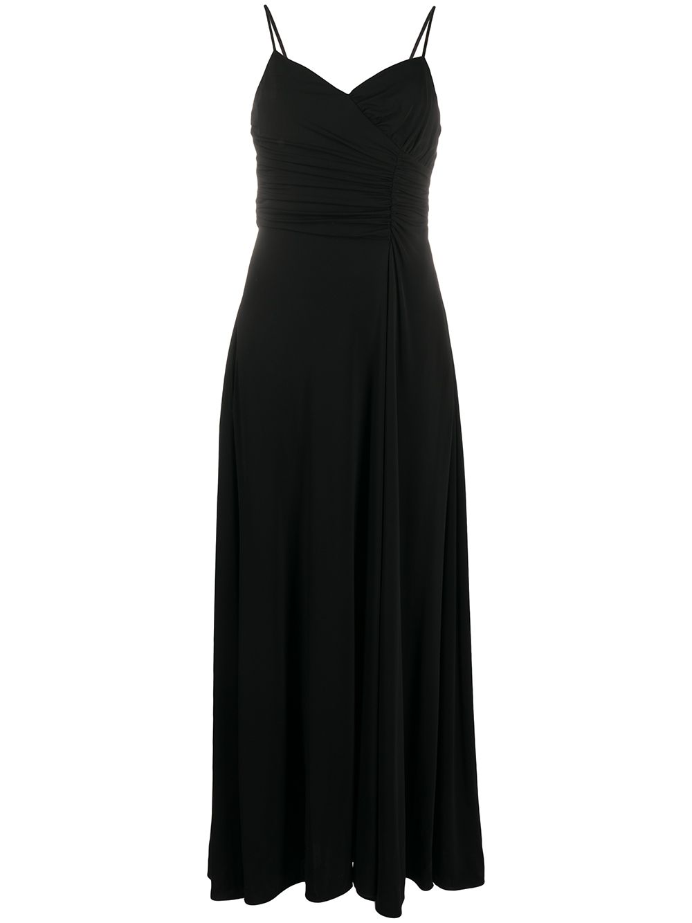 Giorgio Armani Sleeveless Flared Cocktail Dress In Black