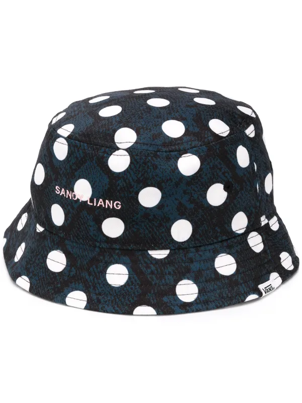 polka dot bucket hat