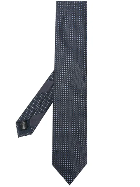 Farfetch Uomo Accessori Cravatte e accessori Papillon Grigio Cravatta con motivo geometrico 