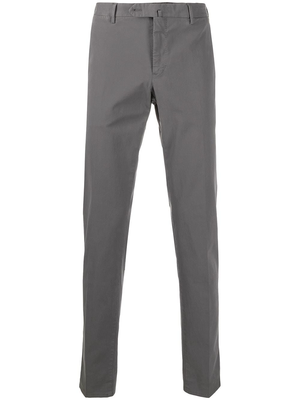 Pt01 Tapered Cotton Blend Trousers In Grey