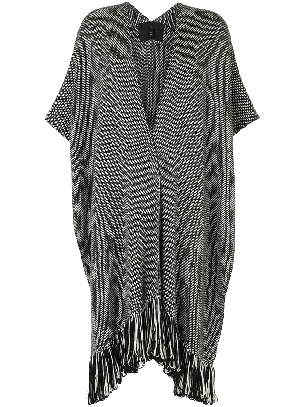 VOZ трикотажная накидка Lineas с бахромой