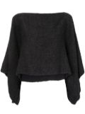 VOZ Lineas cropped jumper - Black