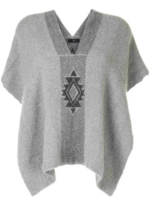 VOZ Estrella knitted poncho 