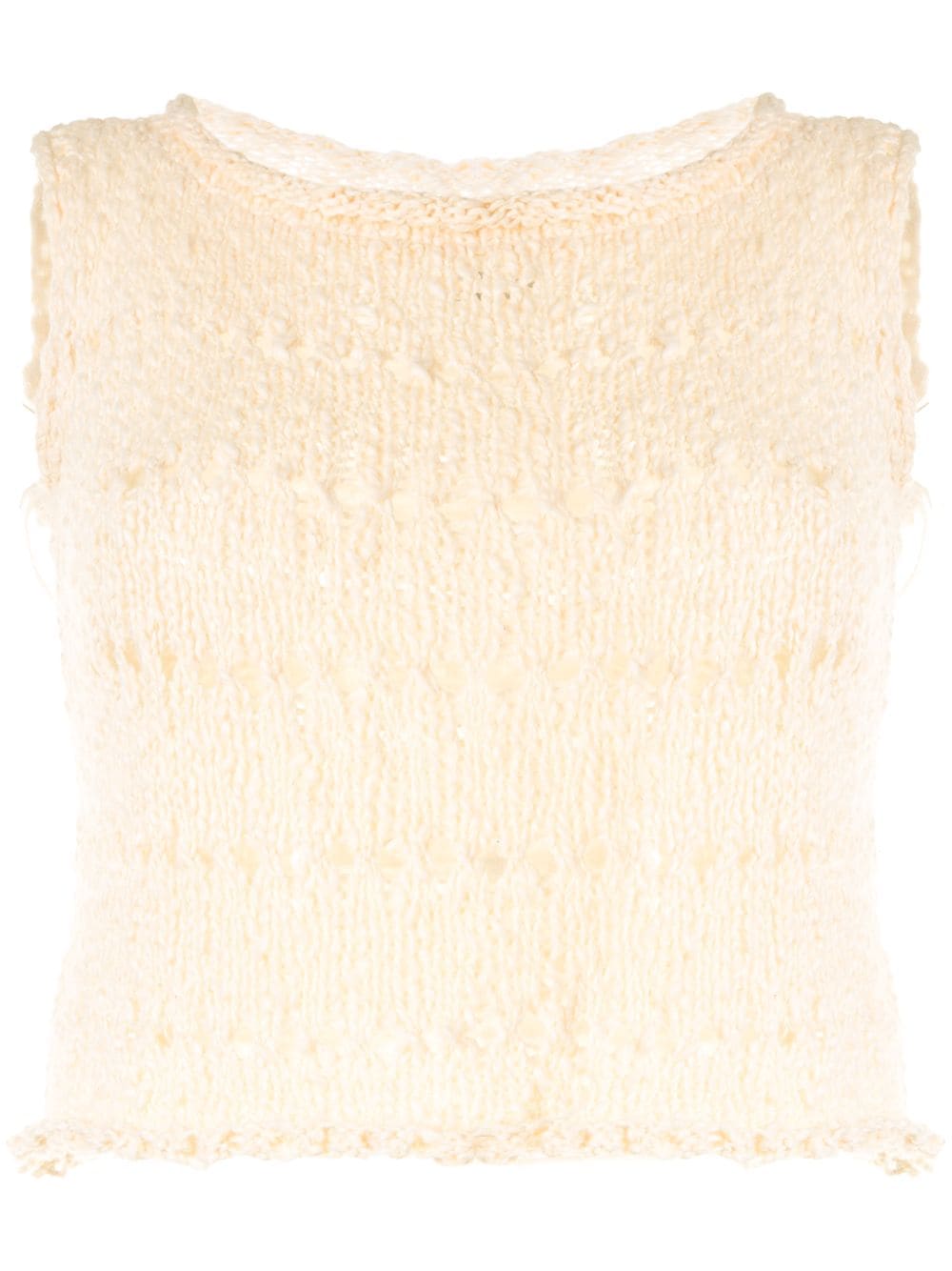 

VOZ knitted crop top - Neutrals