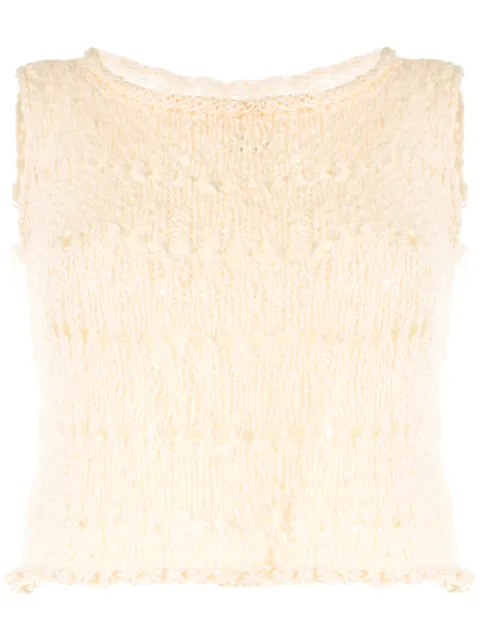 VOZ knitted crop top