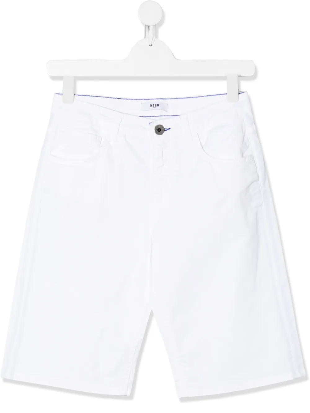 Msgm Kids джинсовые шорты средней посадки Msgm Kids джинсовые шорты средней посадки
