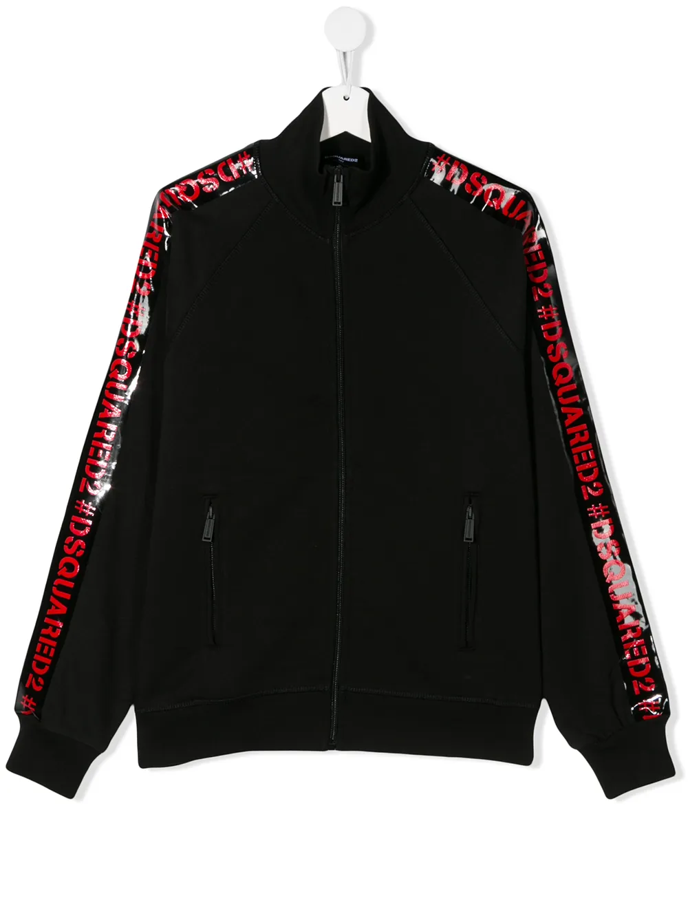 Shop Dsquared2 Teen # Track Jacket In Black