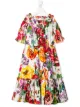 الصورة 1 من Dolce & Gabbana Kids فستان ميدي بطبعة زهور