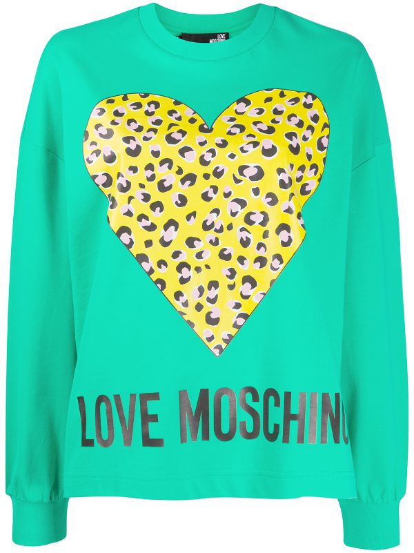 love moschino heart sweatshirt