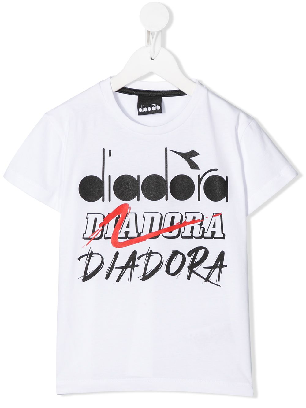 фото Diadora junior logo-print cotton t-shirt