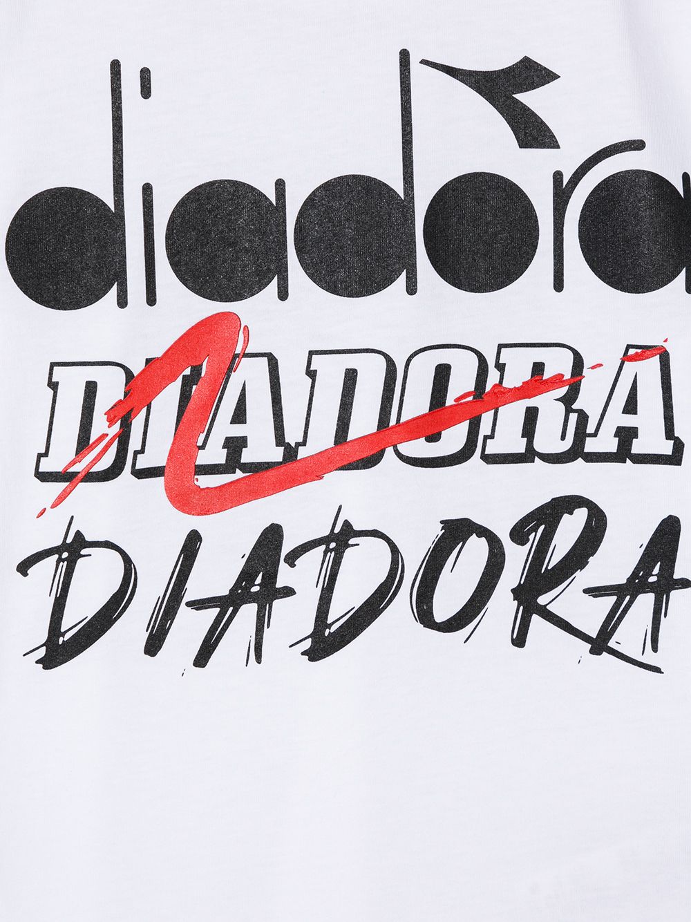 фото Diadora junior logo-print cotton t-shirt