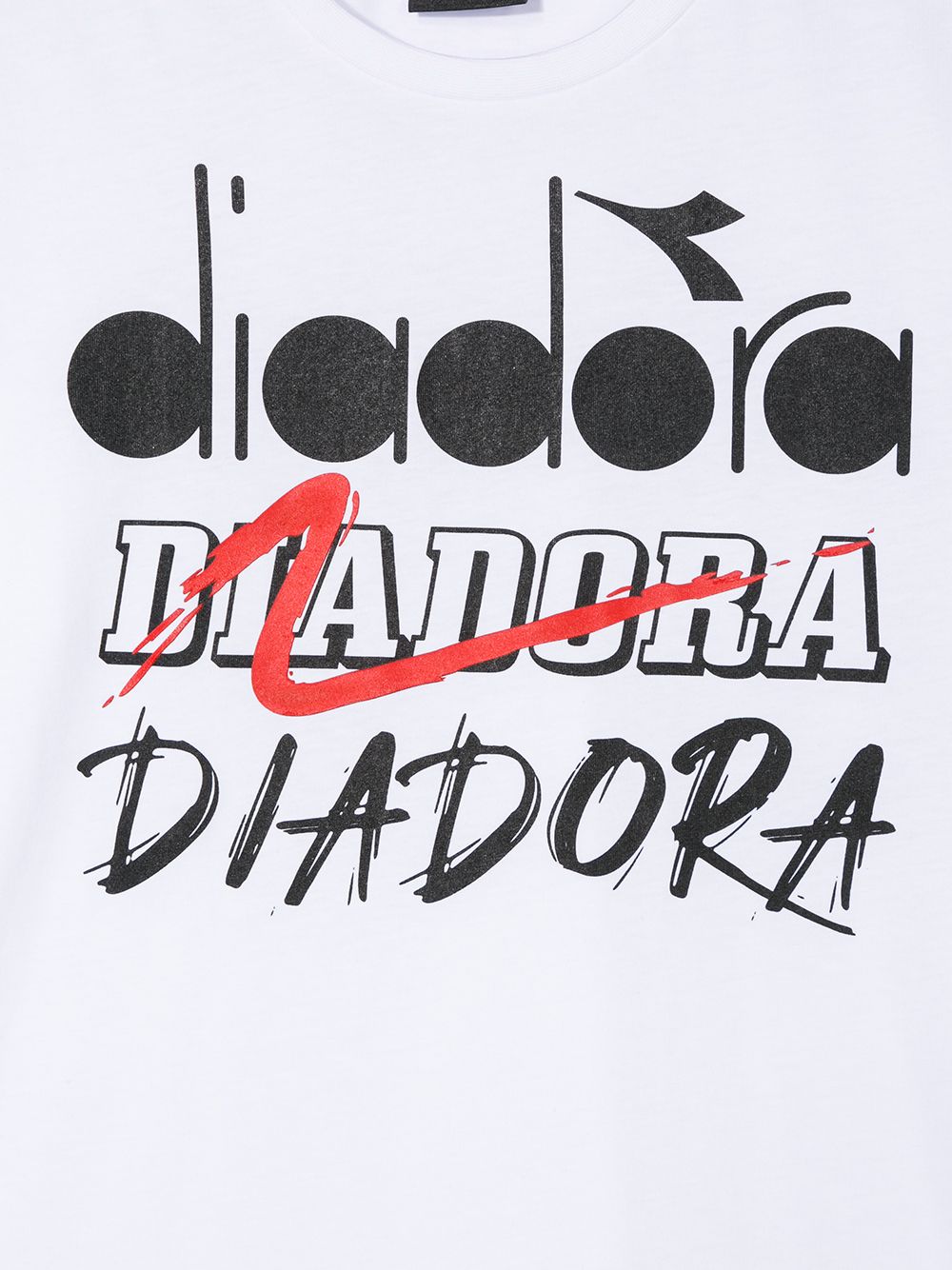 фото Diadora junior teen logo-print cotton t-shirt