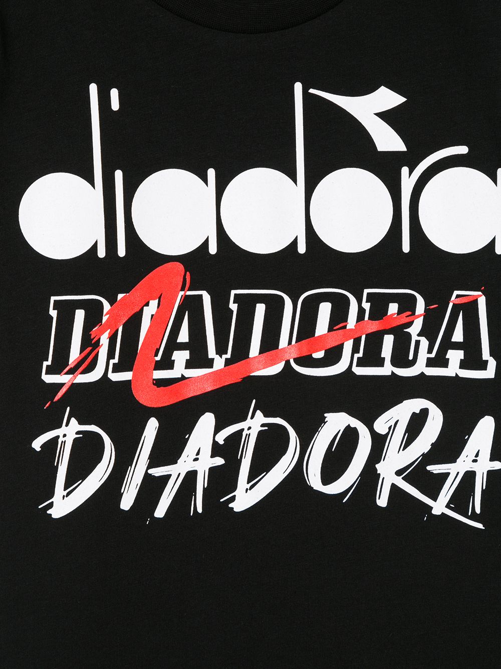 фото Diadora junior logo-print cotton t-shirt