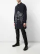 Yohji Yamamoto قميص مطرز بياقة صينية