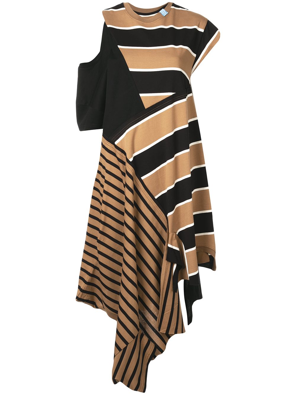 Shop Miharayasuhiro Kleid Mit Print In Brown