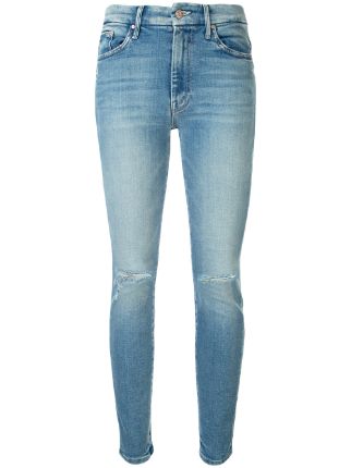 MOTHER The High Waisted Looker slim-fit Jeans - Farfetch
