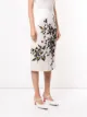 Rochas floral print pencil skirt