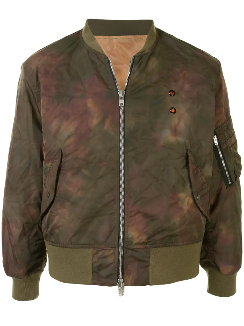 Click to view more detailed imagery on our partner's website Sankuanz Reversible Bomber Jacket In Olive