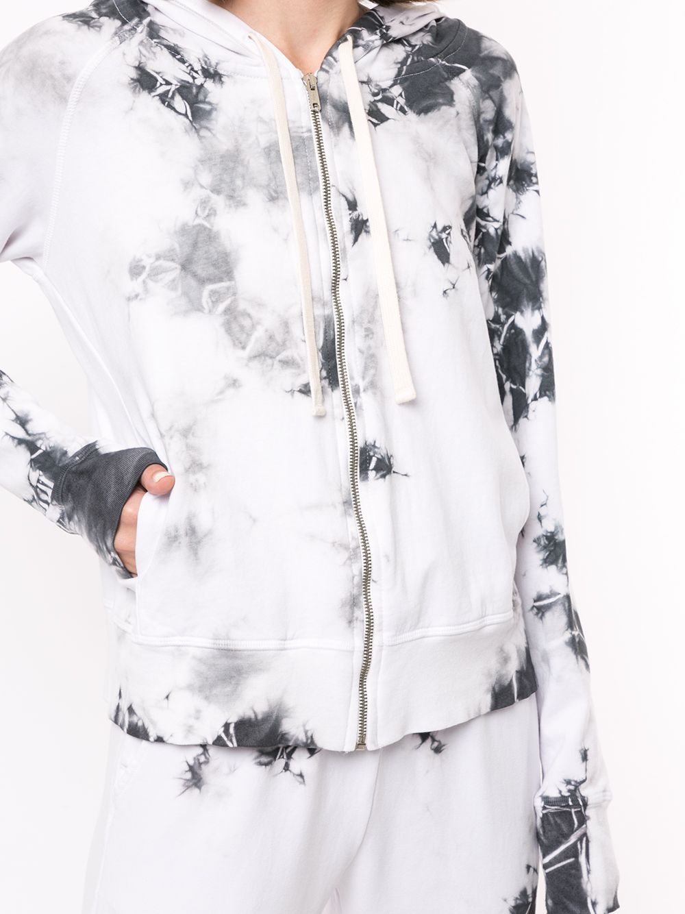 фото Electric & rose ryder tie dye zipped hoodie