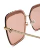Alexander McQueen square-frame tinted sunglasses