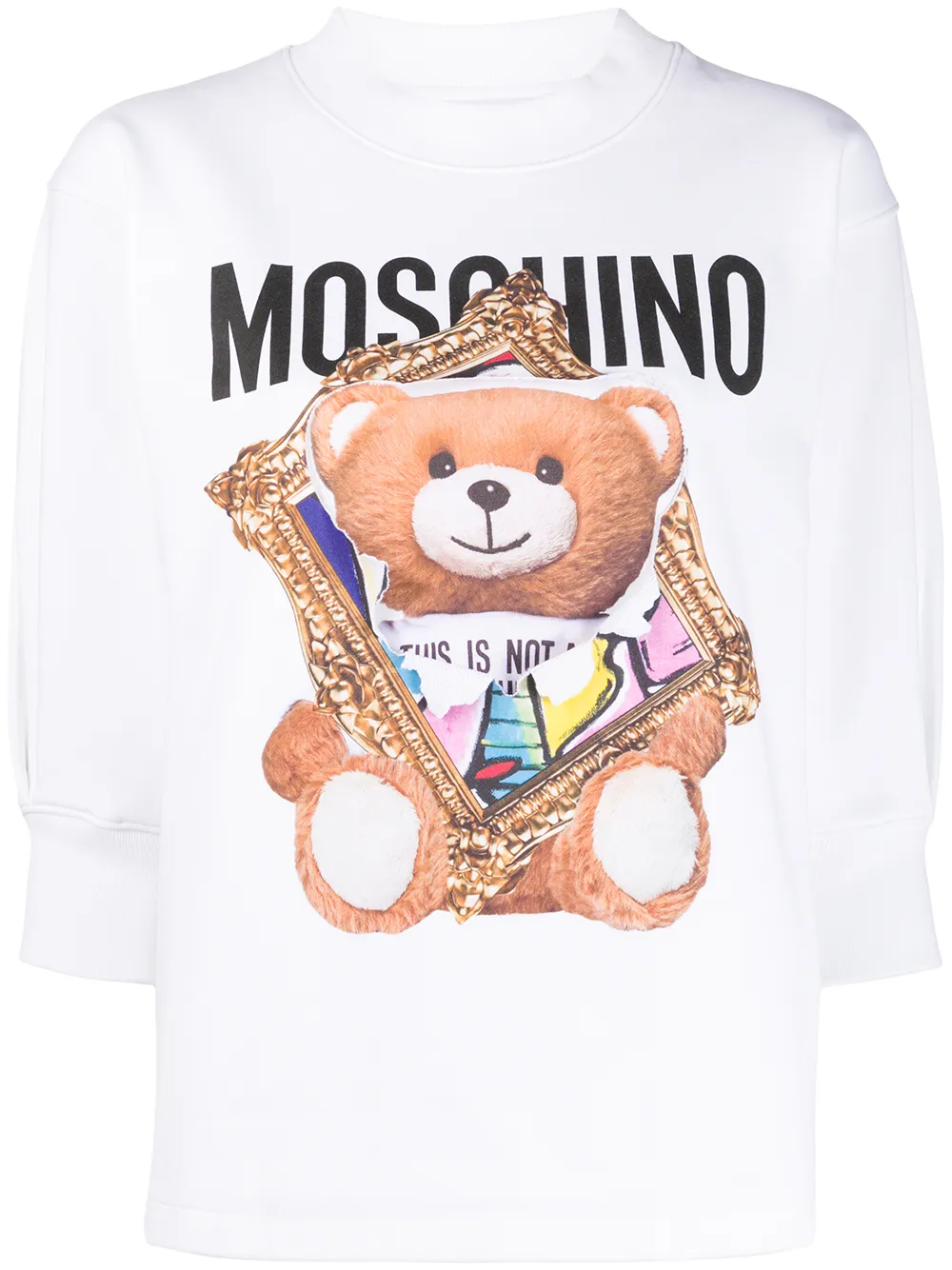 moschino teddy sweatshirt