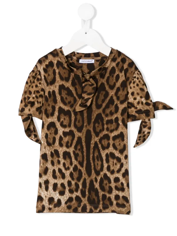 Dolce Gabbana Kids Leopard Print Dress Ss20 Farfetch Com