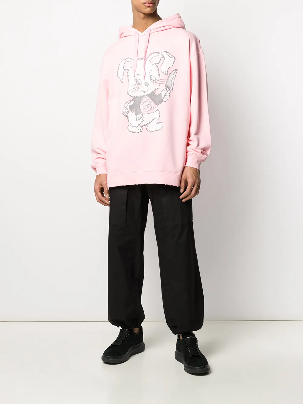 Moschino Hoodie met print Roze