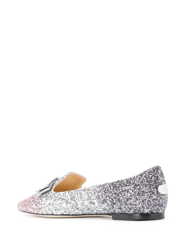 Jimmy Choo Gala Viola Mix Flats - Farfetch