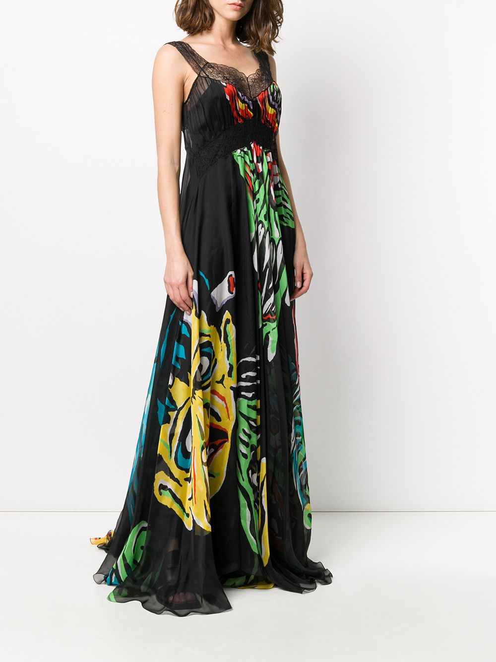 фото Moschino вечернее платье с принтом