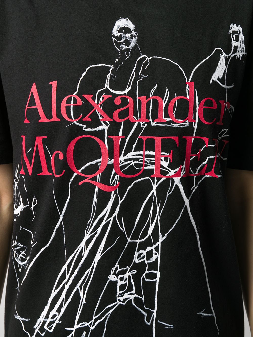 фото Alexander mcqueen футболка с принтом