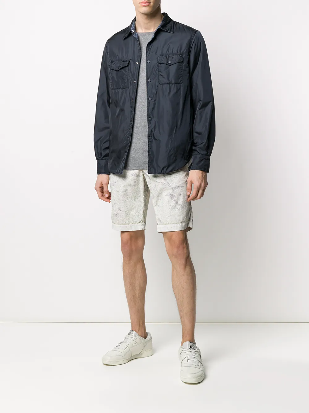ASPESI Shirtjack met lange mouwen - Blauw