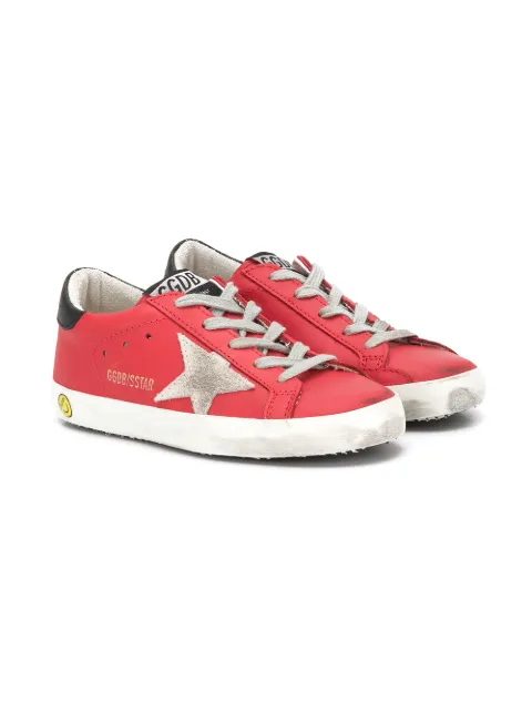 Golden Goose Kids Superstar distressed sneakers