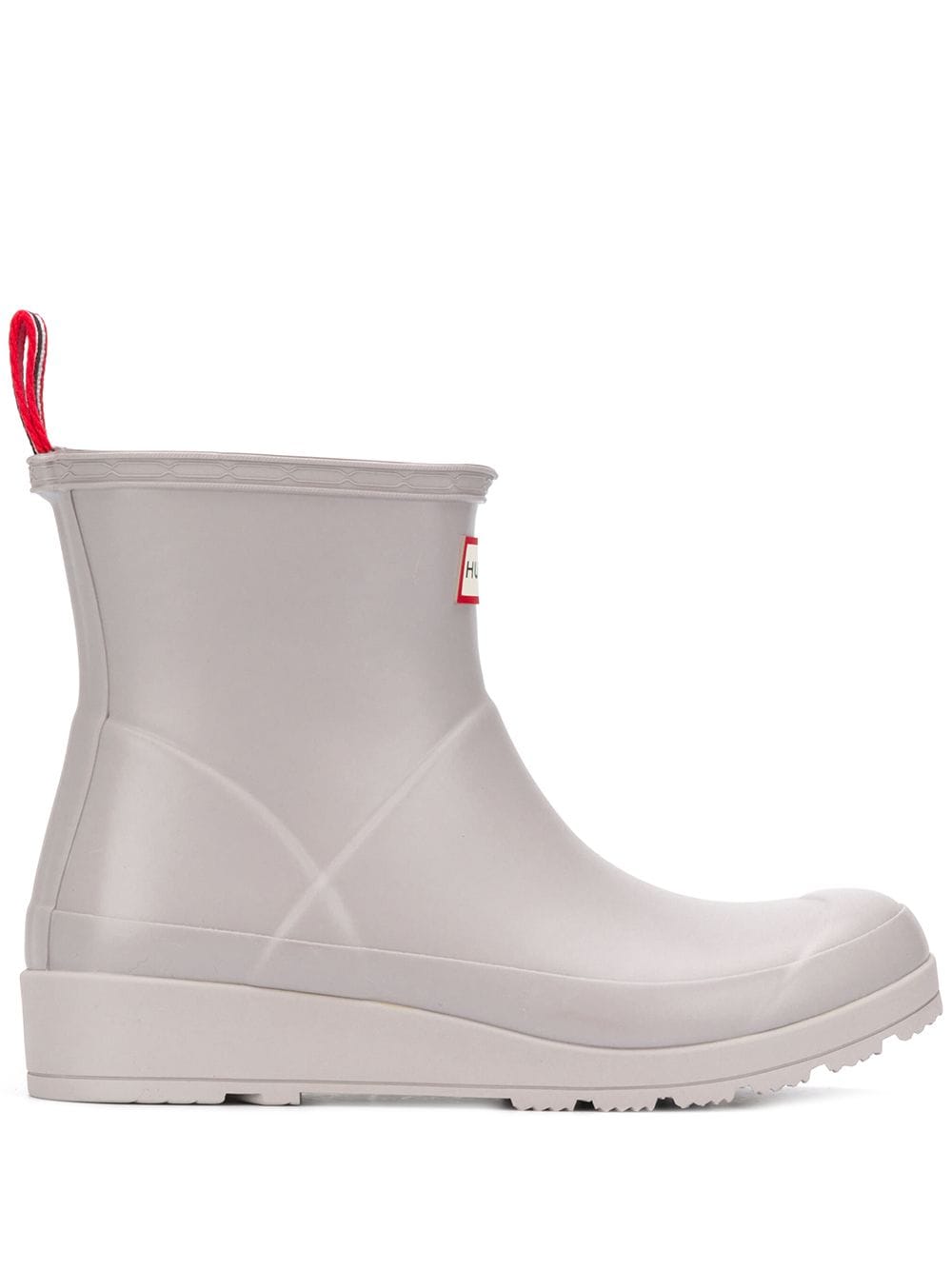 

Hunter logo print ankle wellies - Grey