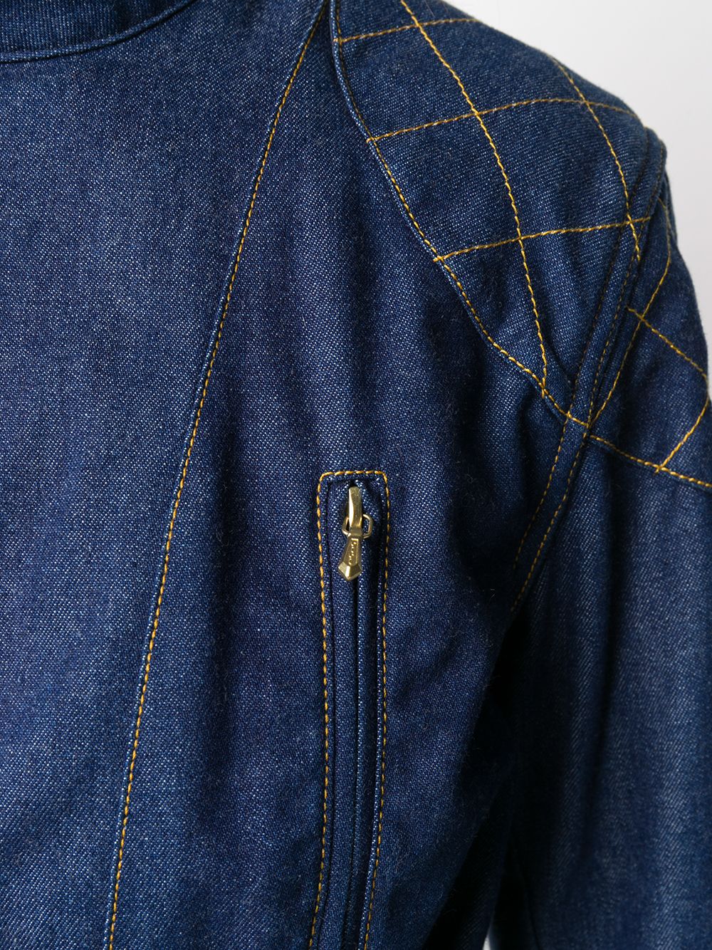 фото Christian dior джинсовая байкерская куртка 2000-х годов pre-owned