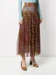 Christian Dior 2002 pre-owned diagonal stripes sheer skirt