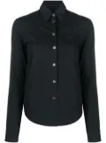 Helmut Lang Pre-Owned 1997 curved hem fitted shirt - Black