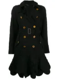 Comme Des Garçons Pre-Owned 2000s quilted double-breasted coat - Black