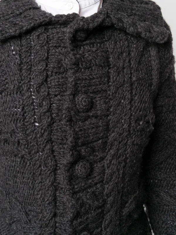 2006 tricot Comme des Garçons cardigan Comme Des Garçons Pre-Owned 2006 Chunky Knit Elongated