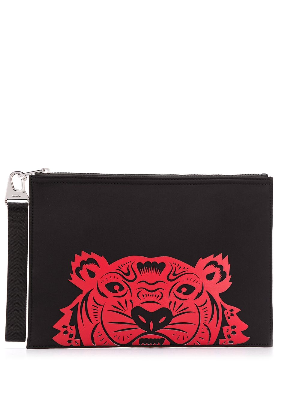 KENZO TIGER'S HEAD PRINT CLUTCH