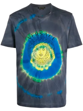 Tie dye versace shirt Clearance