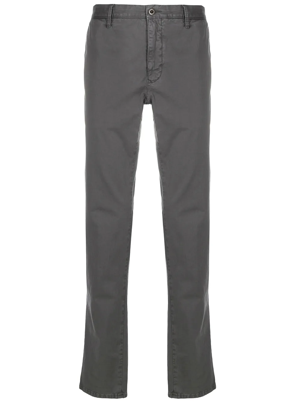 Incotex Plain Slim-fit Chinos In Grey