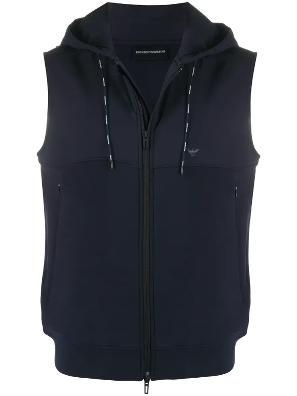 armani sleeveless hoodie