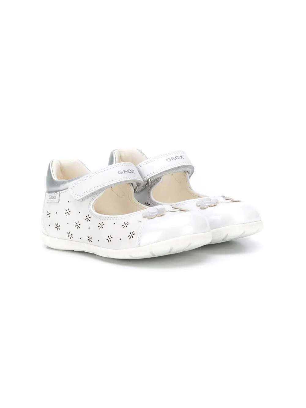 Geox Kids сандалии на липучках с цветочным принтом Geox Kids сандалии на липучках с цветочным принтом