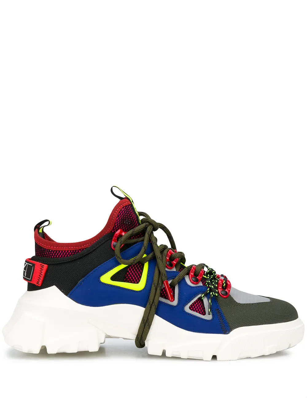 MCQ BY ALEXANDER MCQUEEN PANALLED CHUNKY SNEAKERS
