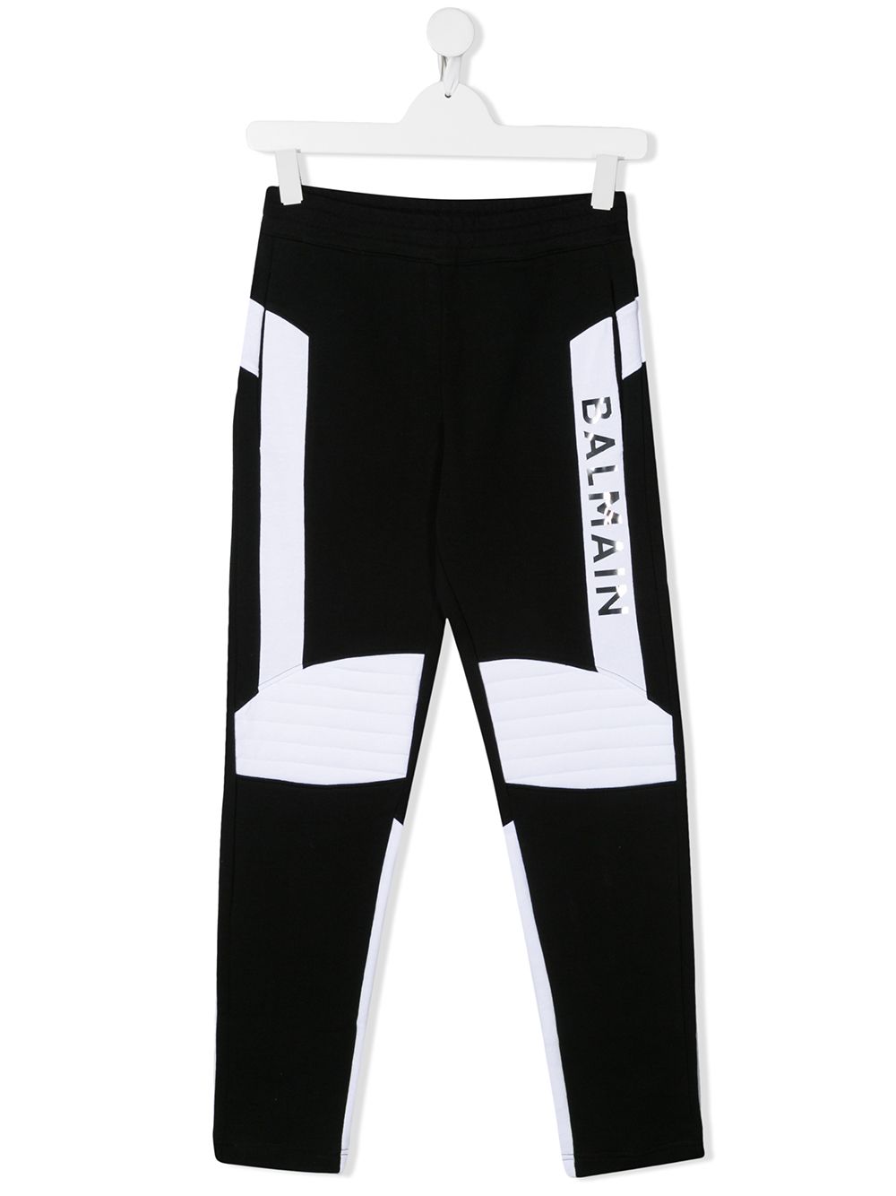 Balmain Teen Two Tone Tracksuit Trousers In Black ModeSens