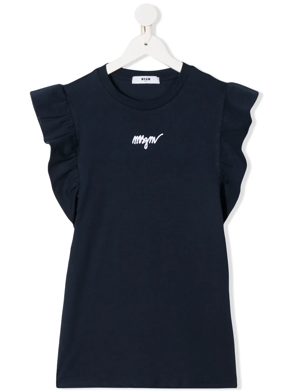 Msgm Kids платье с оборками на рукавах Msgm Kids платье с оборками на рукавах