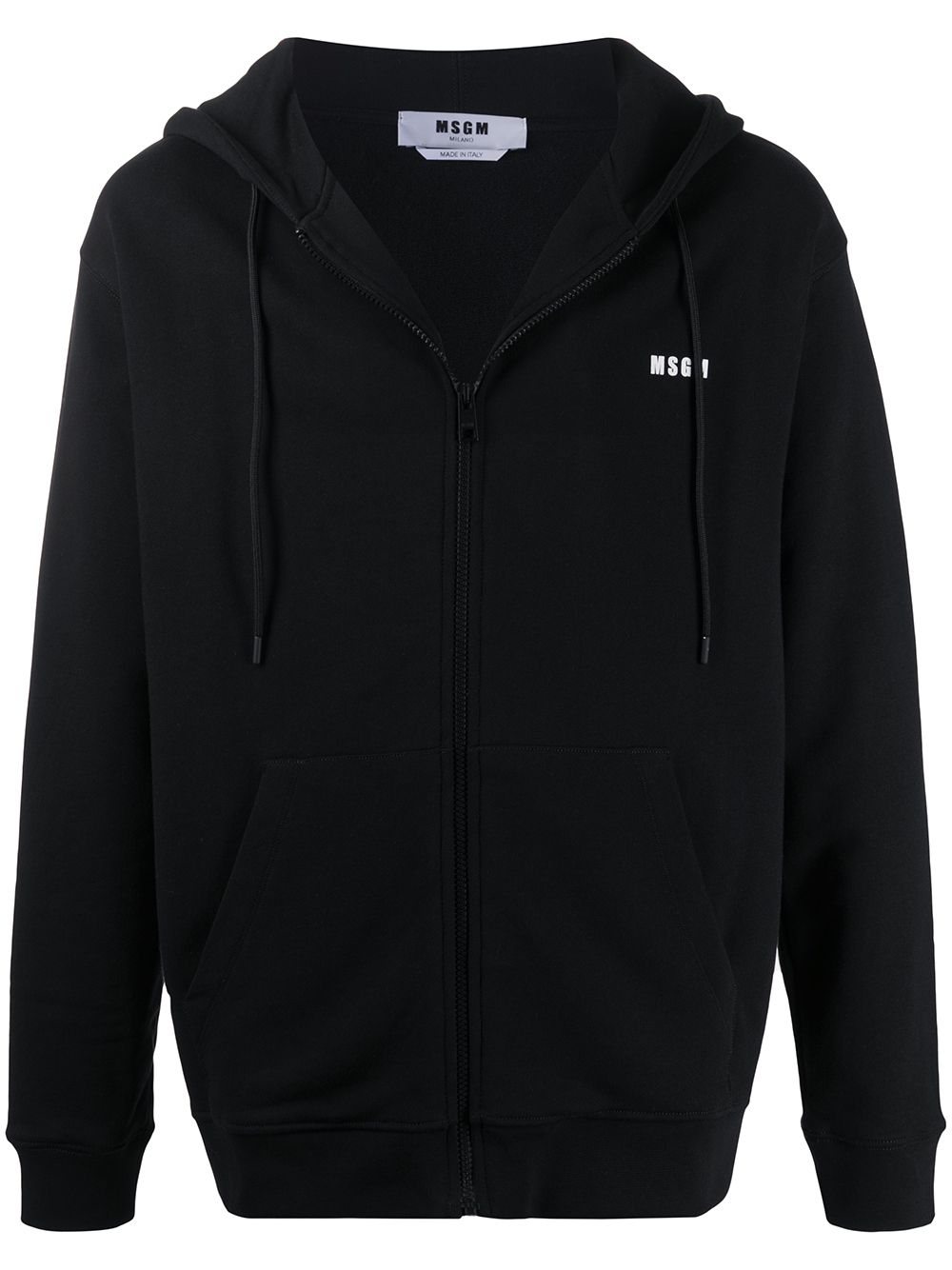 MSGM ZIP-THROUGH HOODED SWEATSHIRT